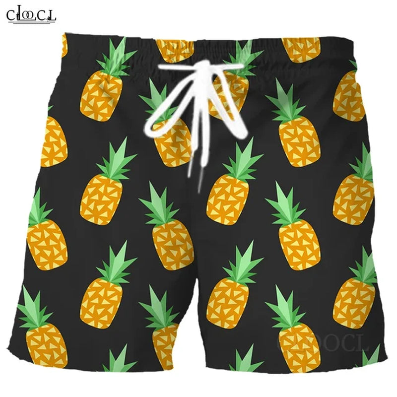 CLOOCL Beautiful Fruit Shorts Pineapple All over Printed Men Women Clothes Fashion 3D Gym Shorts Drop Shipping