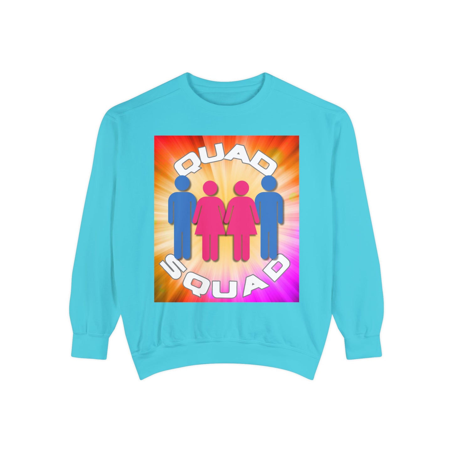 "Quad Squad" Unisex Garment-Dyed Sweatshirt