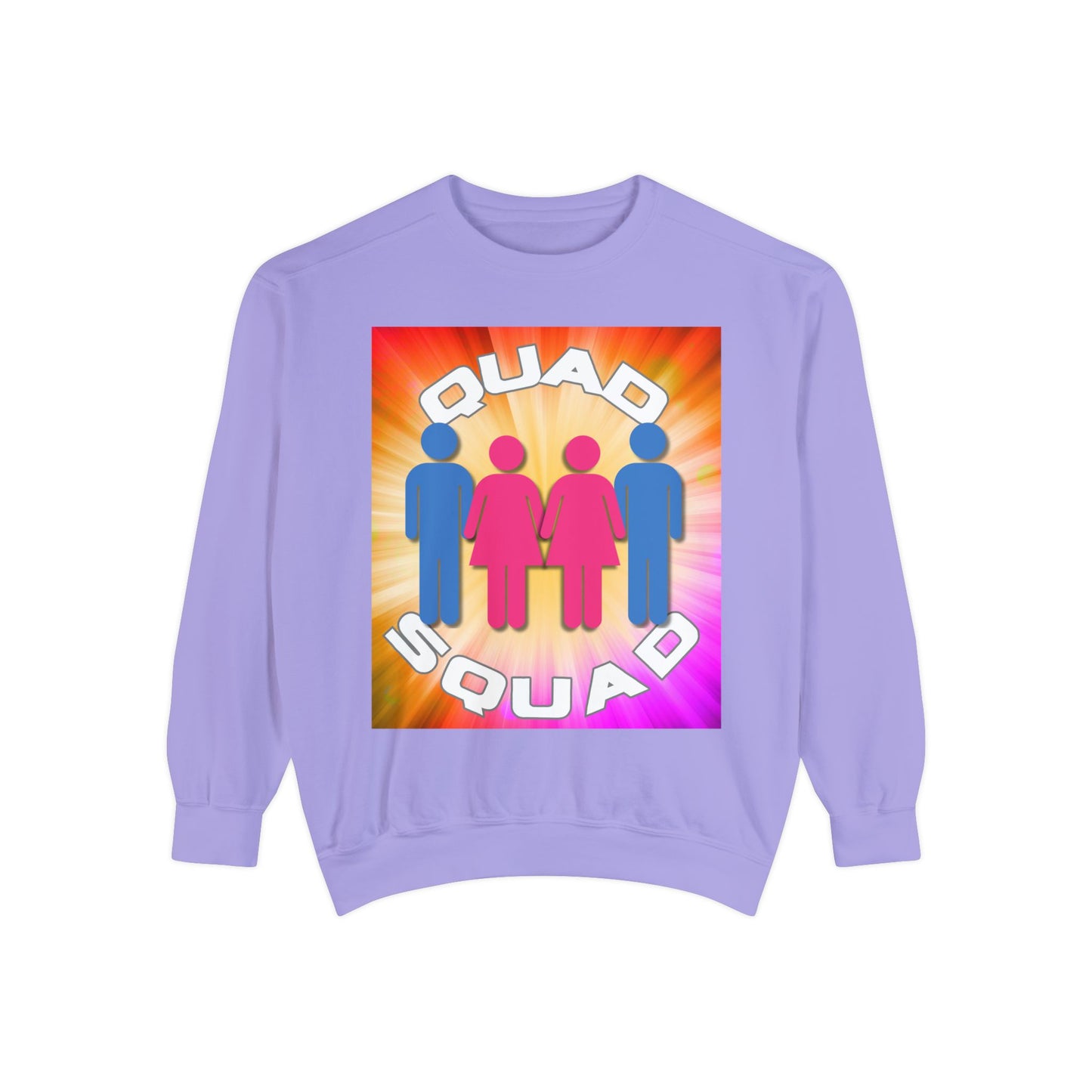 "Quad Squad" Unisex Garment-Dyed Sweatshirt