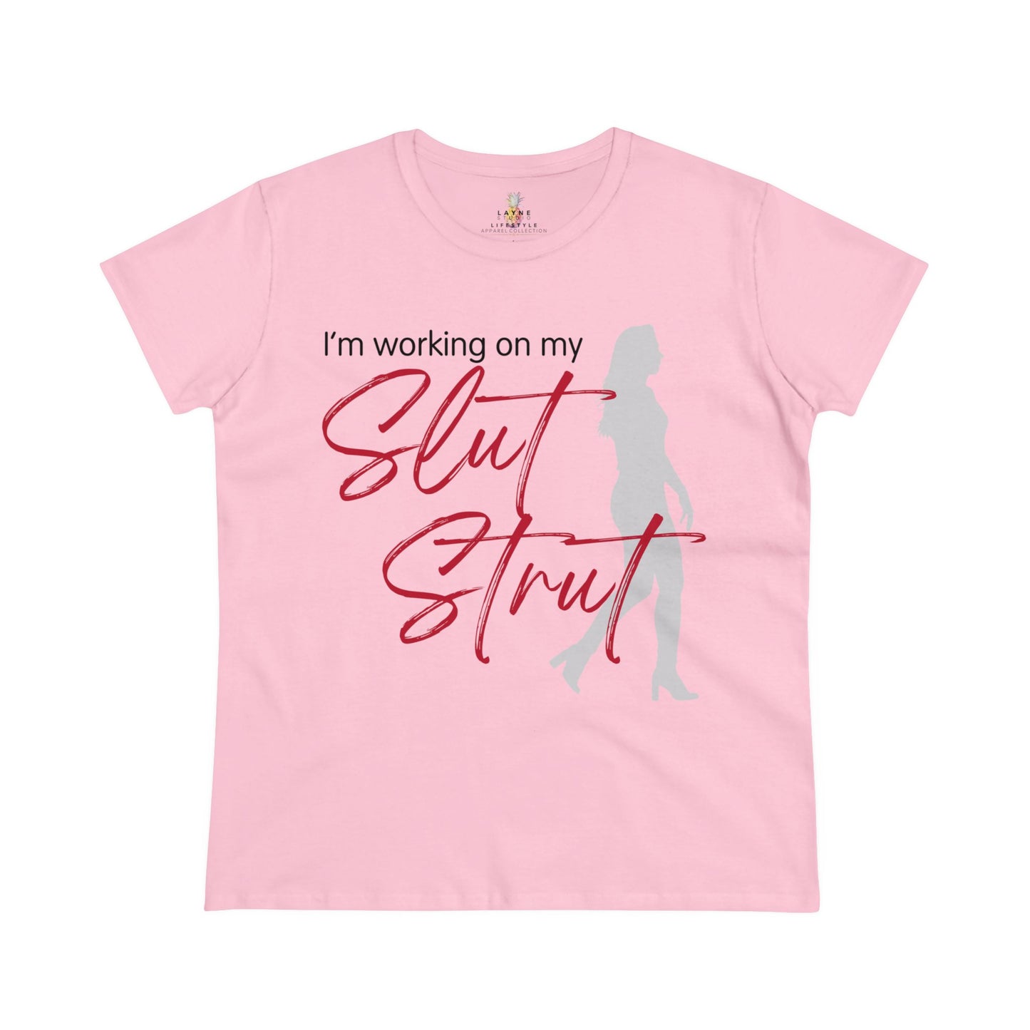 "Slut Strut" Graphic Women's Midweight Cotton Tee