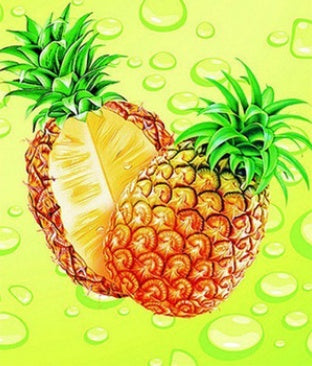 5D Pineapple Pattern Diamond Cross Stitch Painting