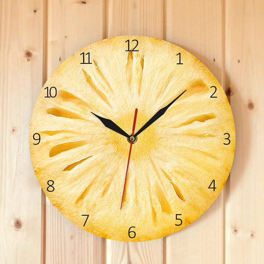 Pineapple Slice Acrylic Wall Clock