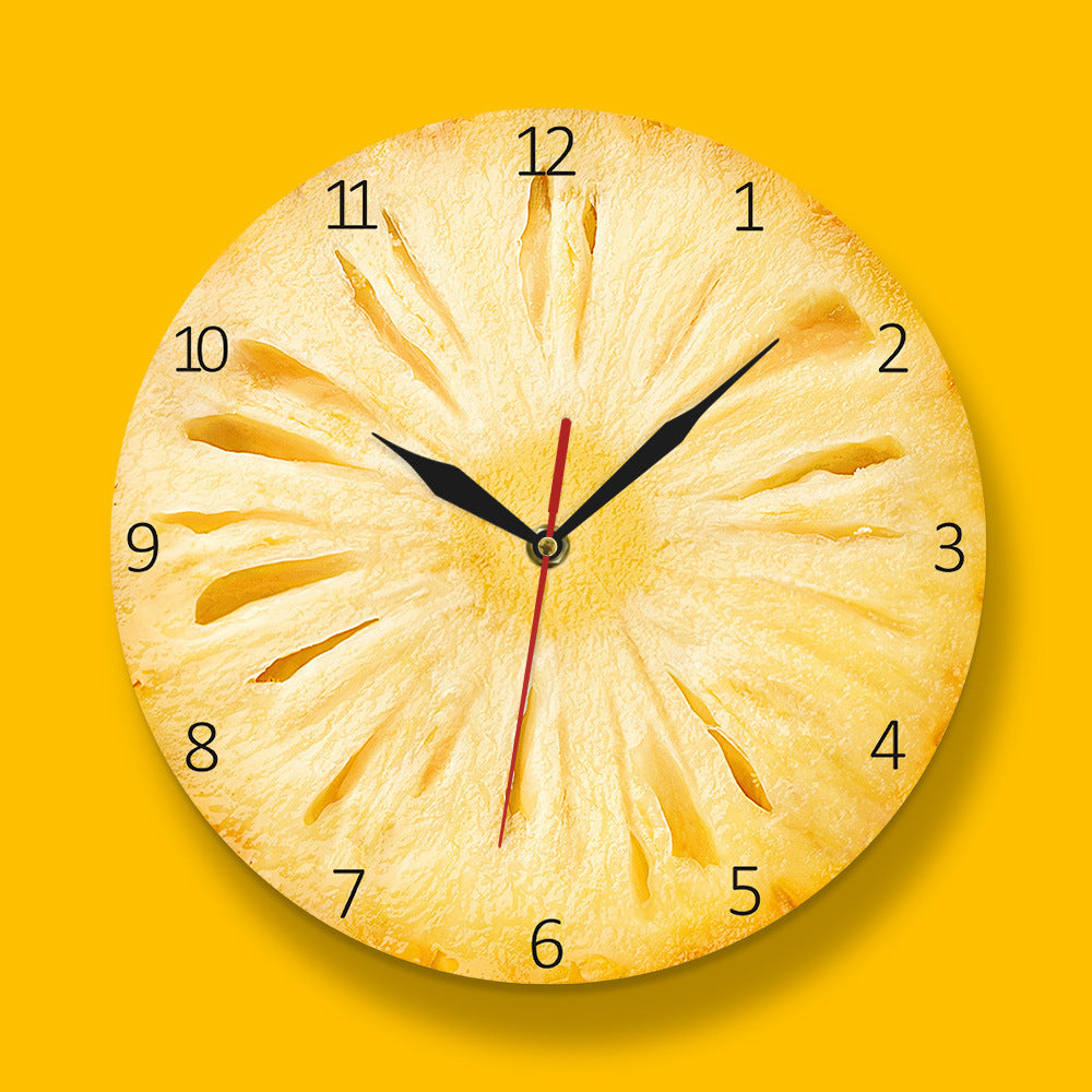 Pineapple Slice Acrylic Wall Clock