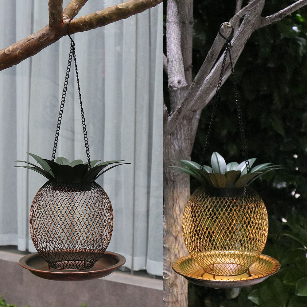 Outdoor Hanging Pineapple Hummingbird Feeder