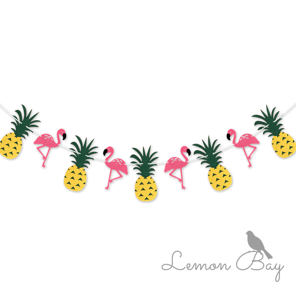 Pineapple-Themed Non-Woven Banner