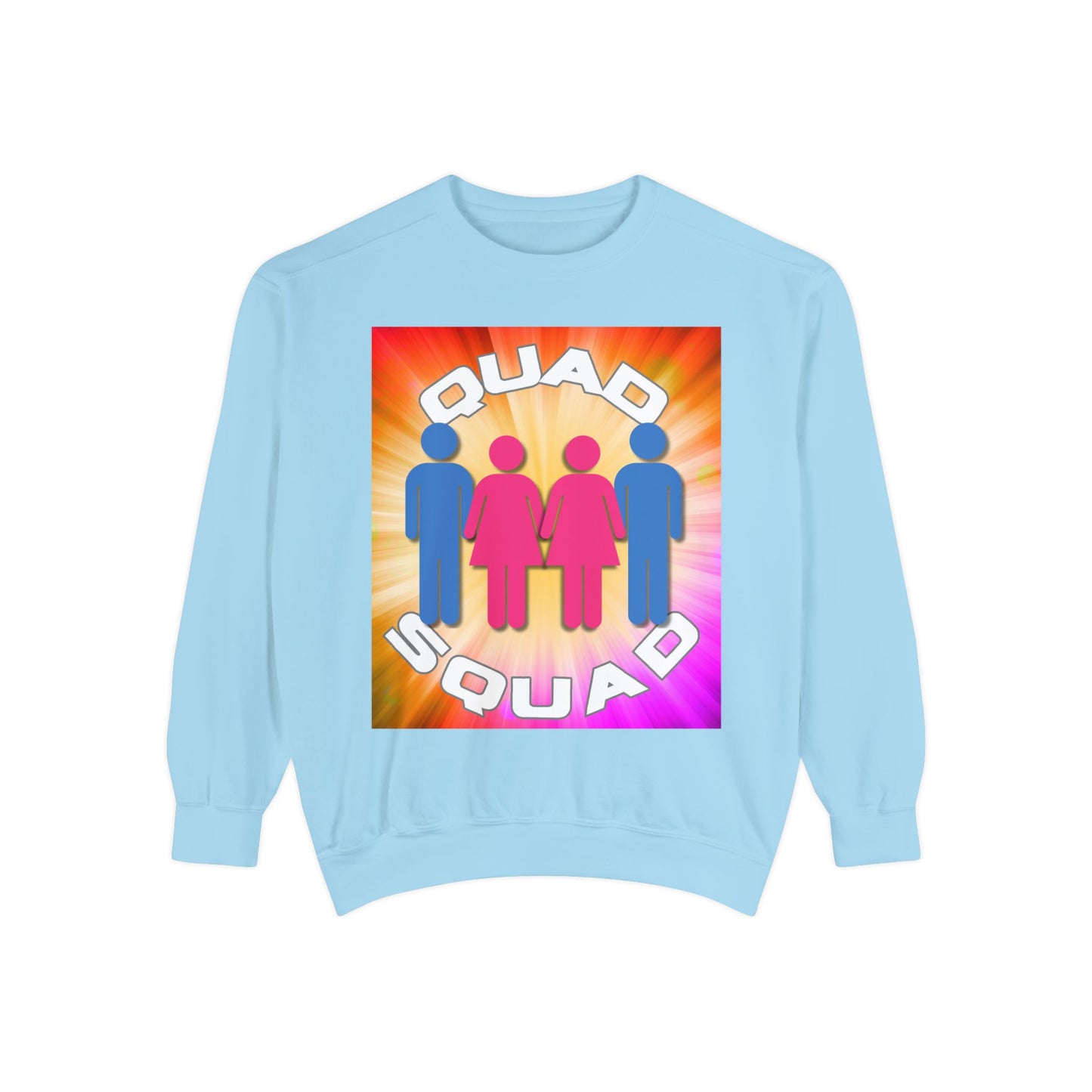 "Quad Squad" Unisex Garment-Dyed Sweatshirt