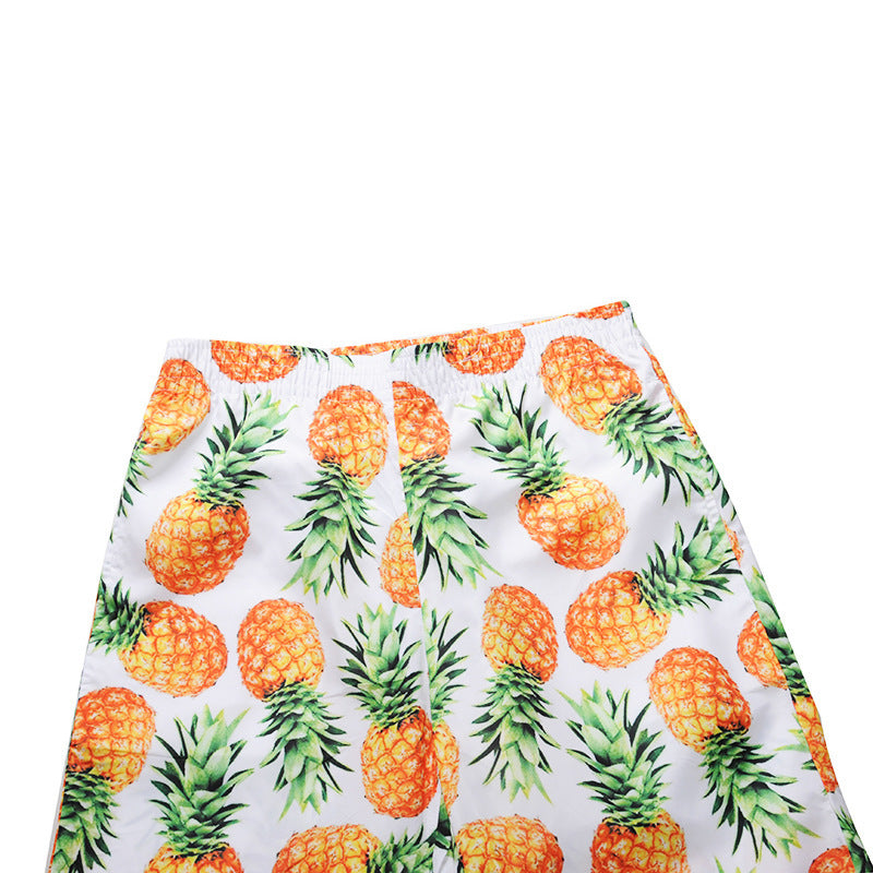 Pineapple Printed Swimming Trunks