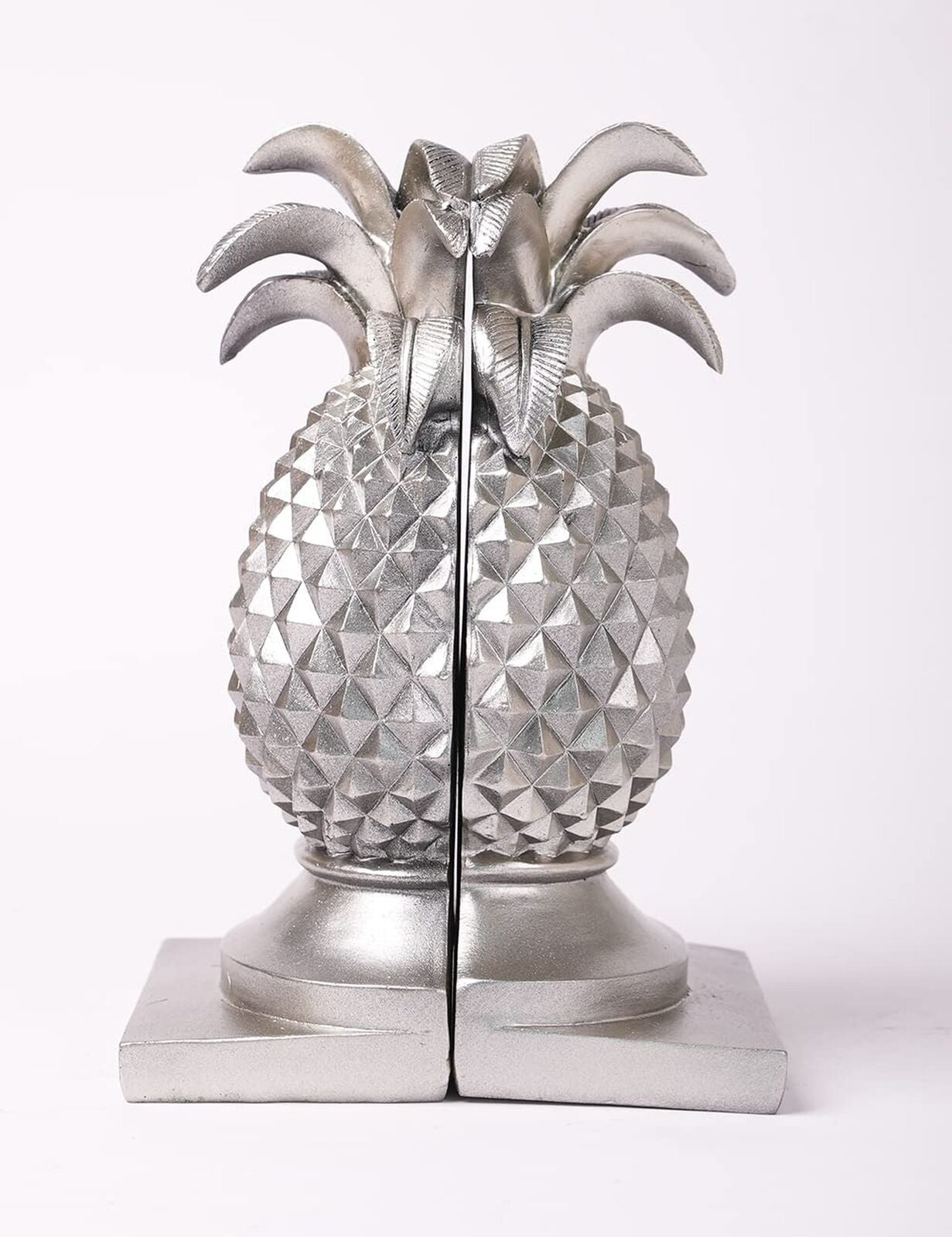 HAUCOZE Decorative Book Ends Pineapple Statue Sculpture Polyresin Figurine Gi...