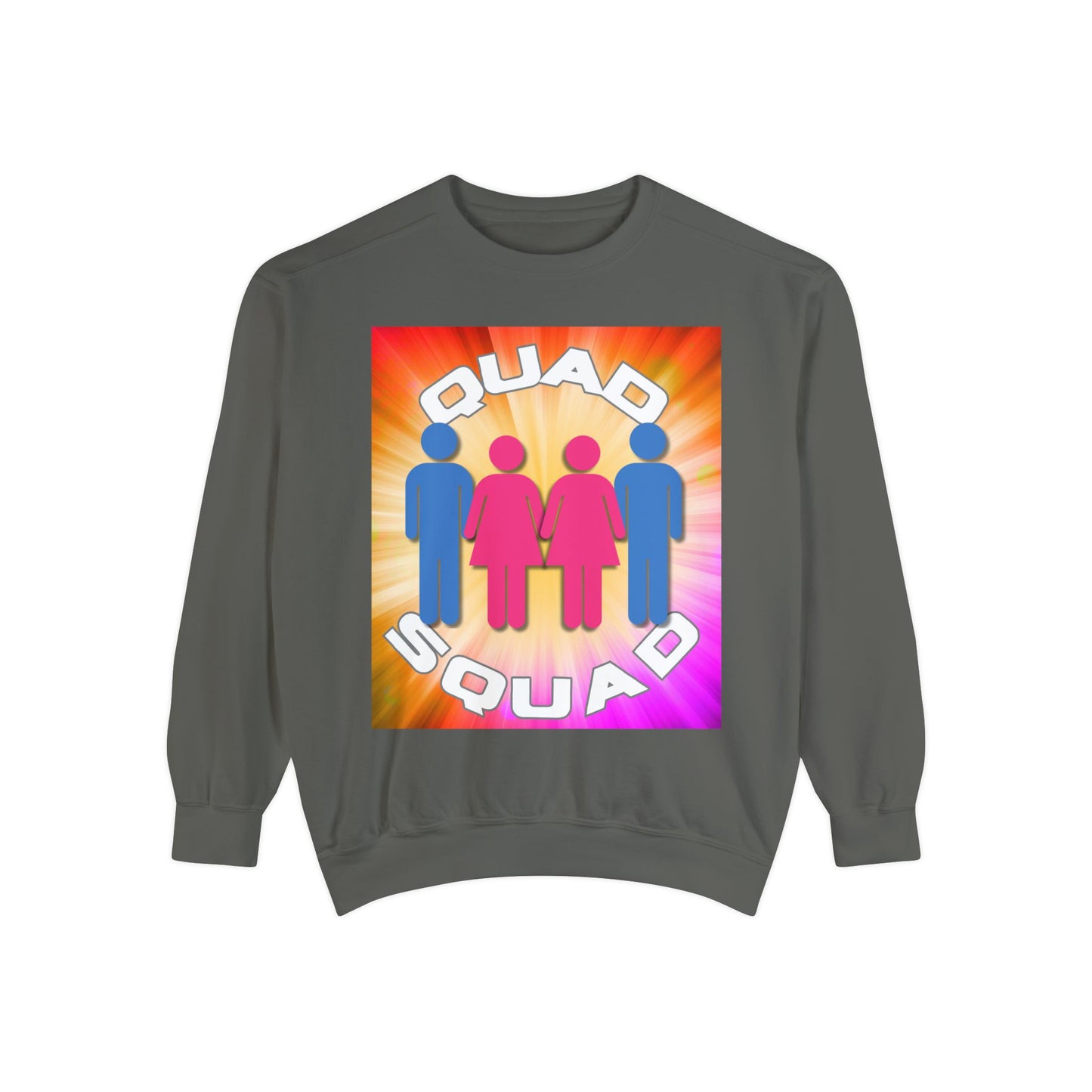 "Quad Squad" Unisex Garment-Dyed Sweatshirt