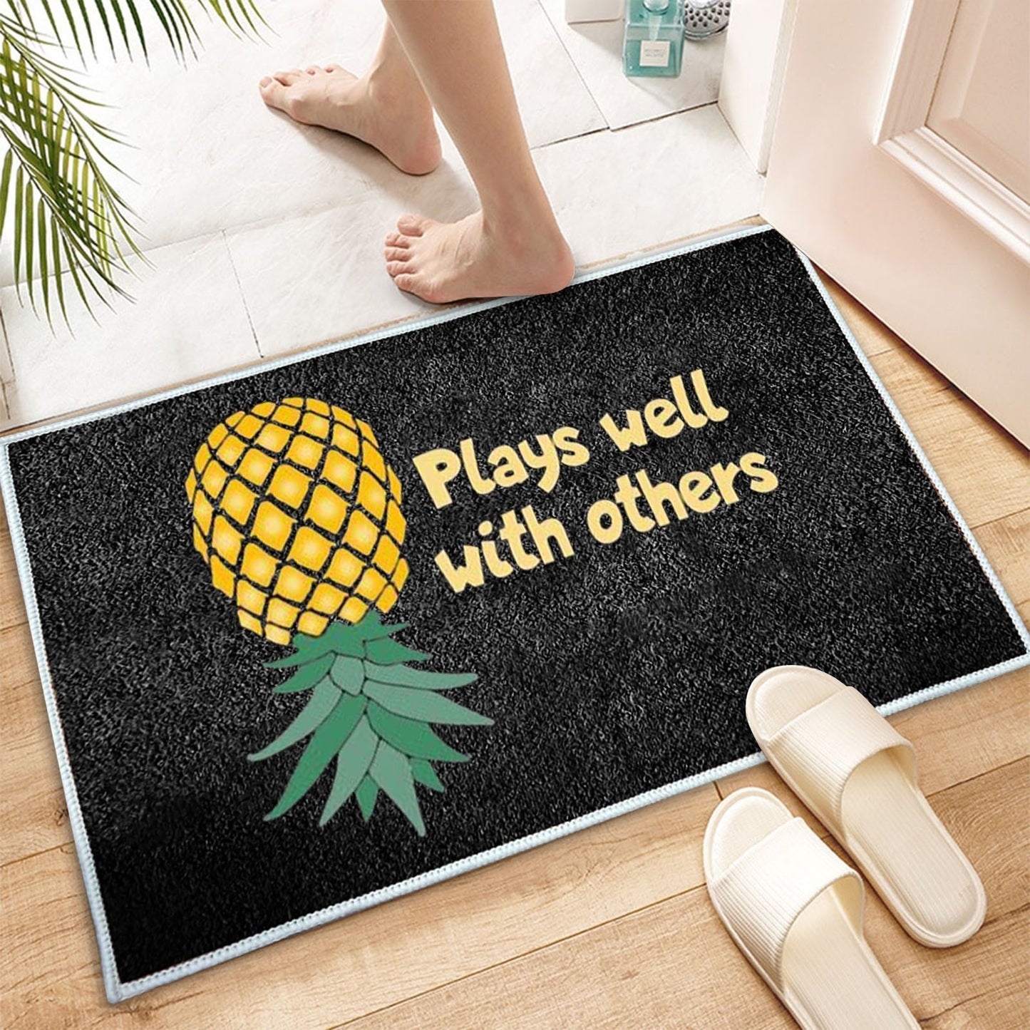Non-Slip Absorbent Pineapple Floor Mat