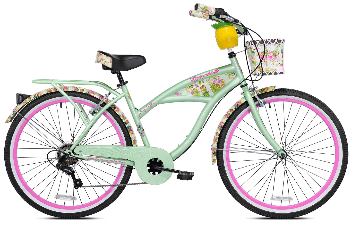 Margaritaville 26" Pineapple Women'S Cruiser Bike, Green