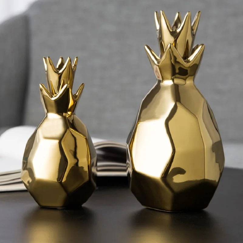 Miniature Golden Pineapple Ornaments Decoration Ornaments Room Wedding Room Bedside Table Furnishings Home Furnishings