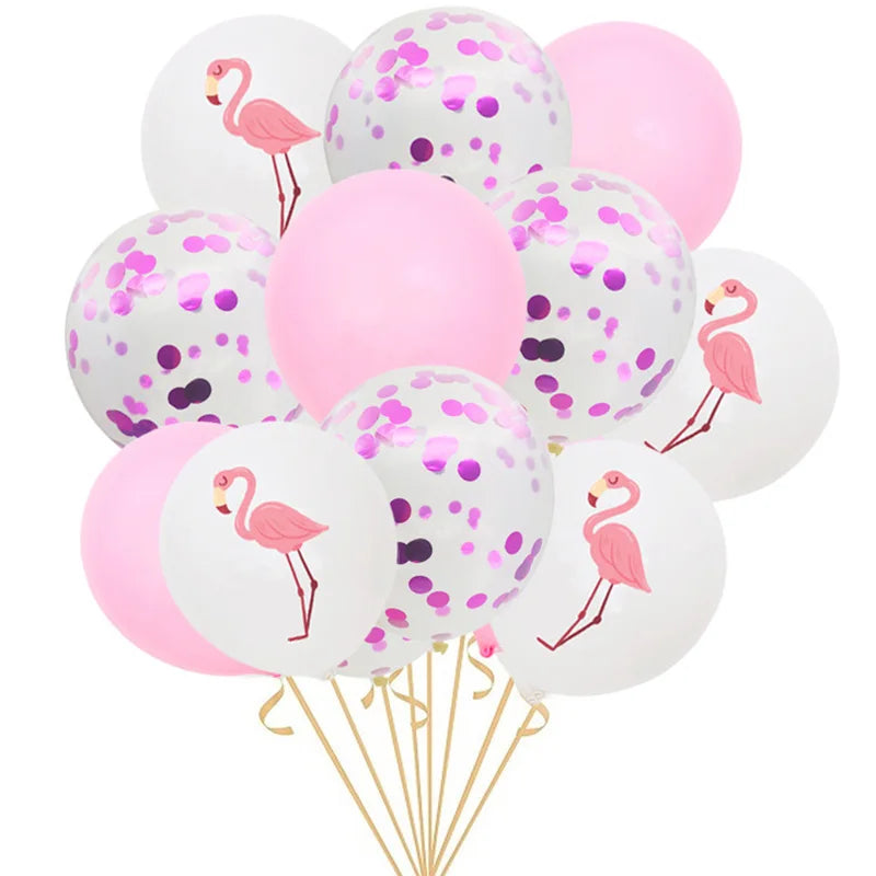 12Inch Flamingo Pineapple Confetti Turtle Leaf Balloon Latex Birthday Decorations Balloons Wedding Babyshower Party Supplies