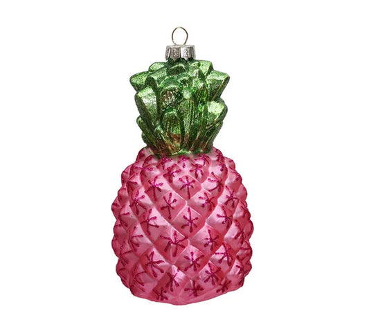 Promotion - Christmas Tree Xmas Ornaments Glass Balls Decoration 120Mm Height Painted Violet Pineapple Ornament