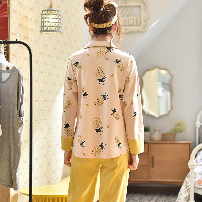 Cotton Pineapple Cardigan with Pant