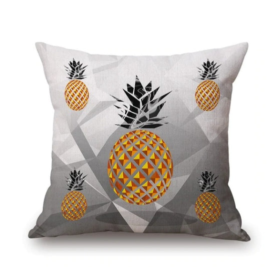 Pineapple Print Linen Pillowcase