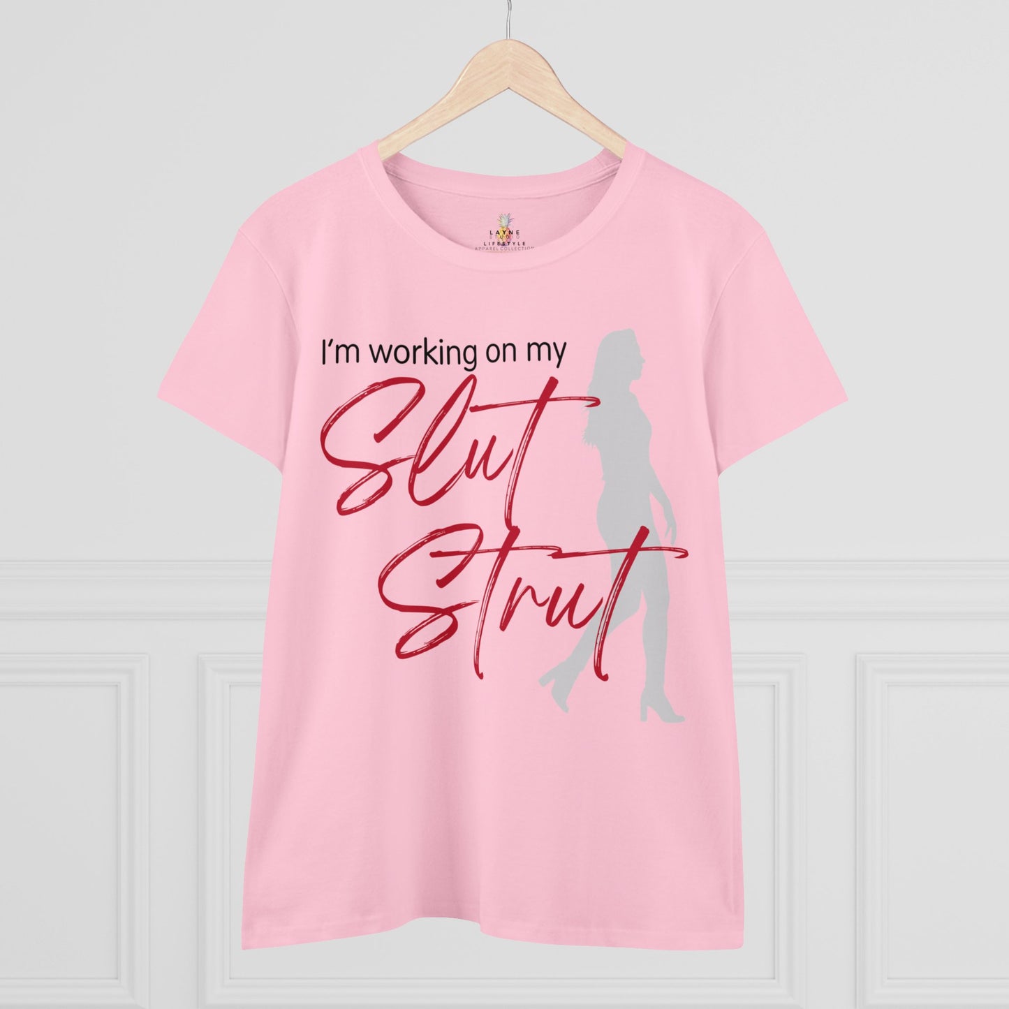 "Slut Strut" Graphic Women's Midweight Cotton Tee
