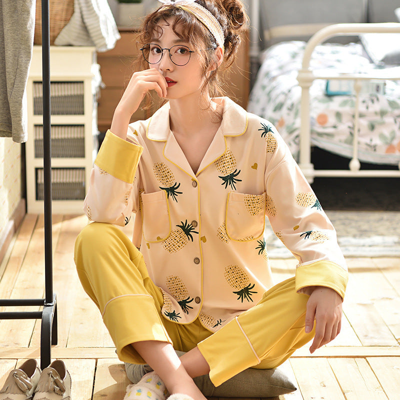 Cotton Pineapple Cardigan with Pant