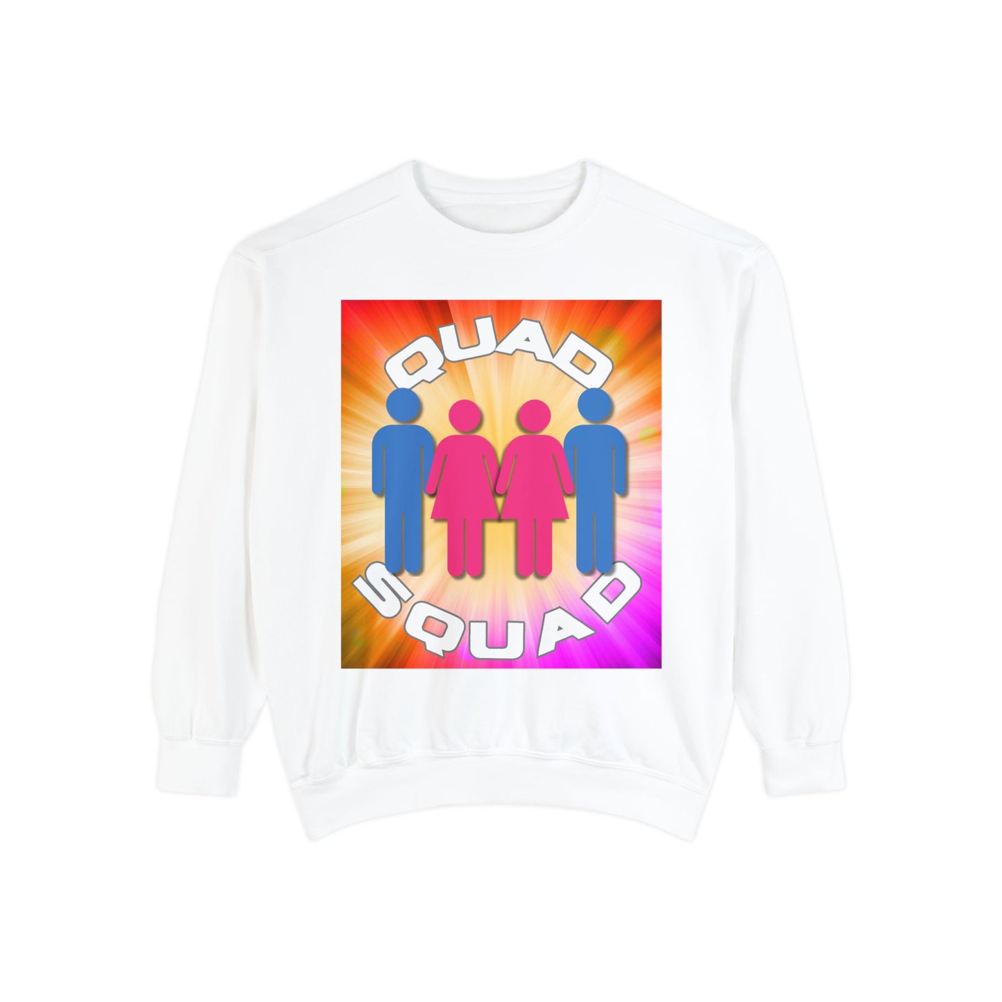 "Quad Squad" Unisex Garment-Dyed Sweatshirt