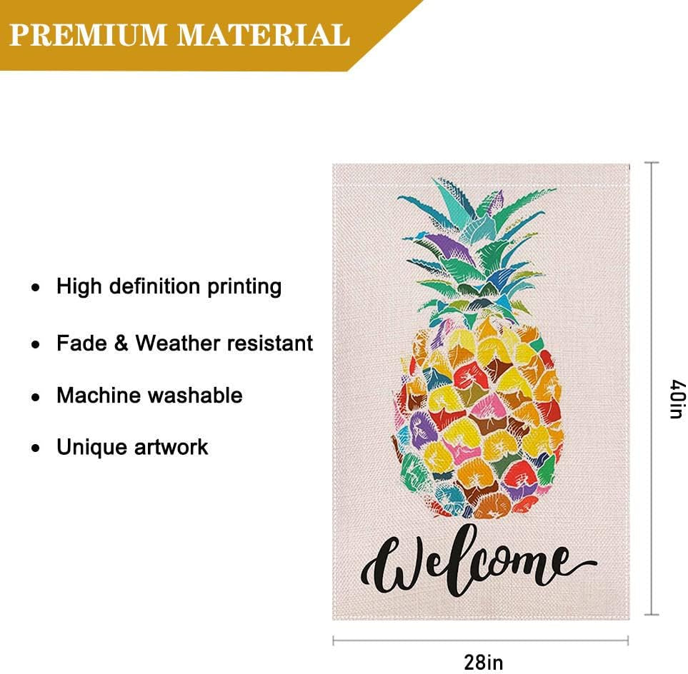 Welcome Pineapple House Flag 28 X 40 Inches