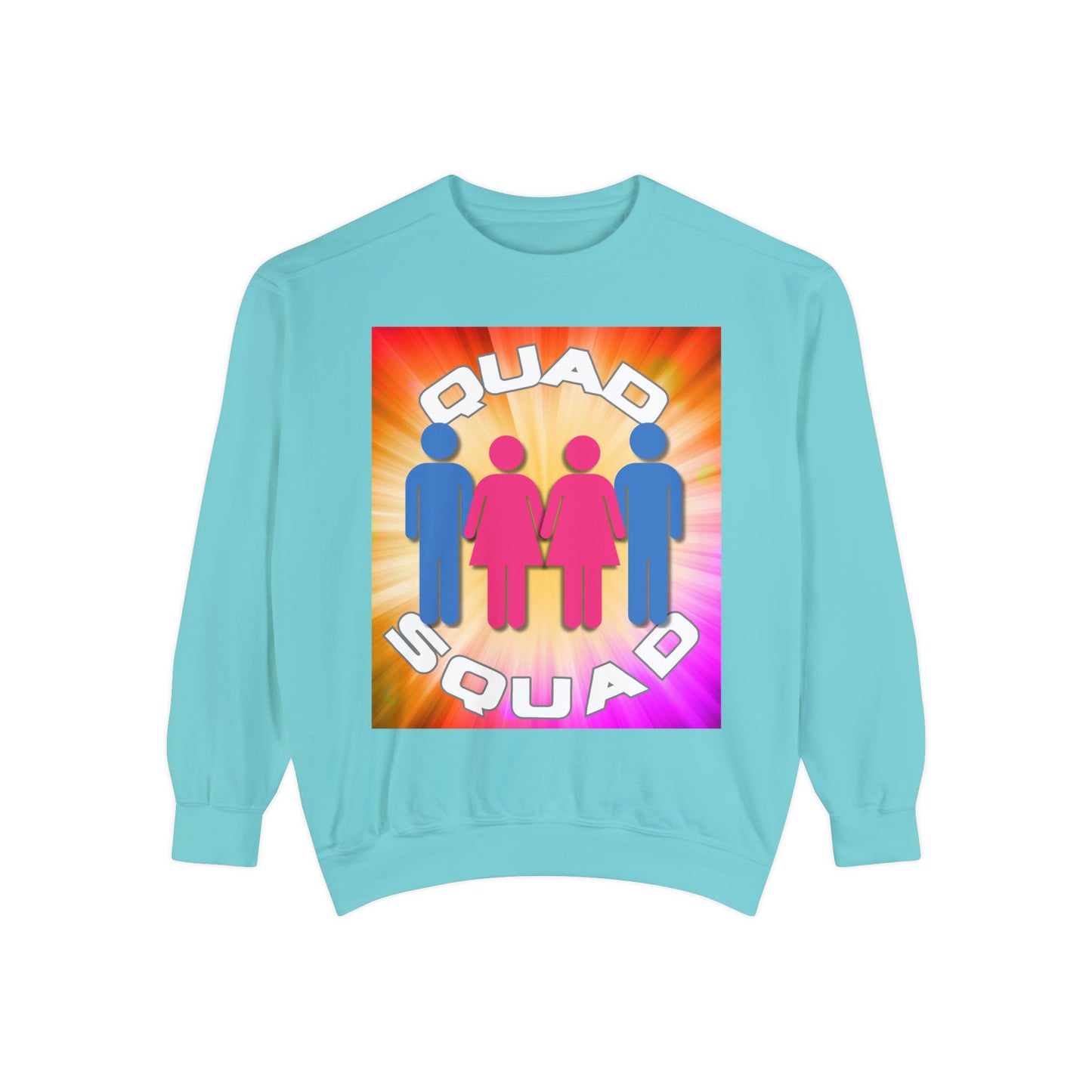 "Quad Squad" Unisex Garment-Dyed Sweatshirt