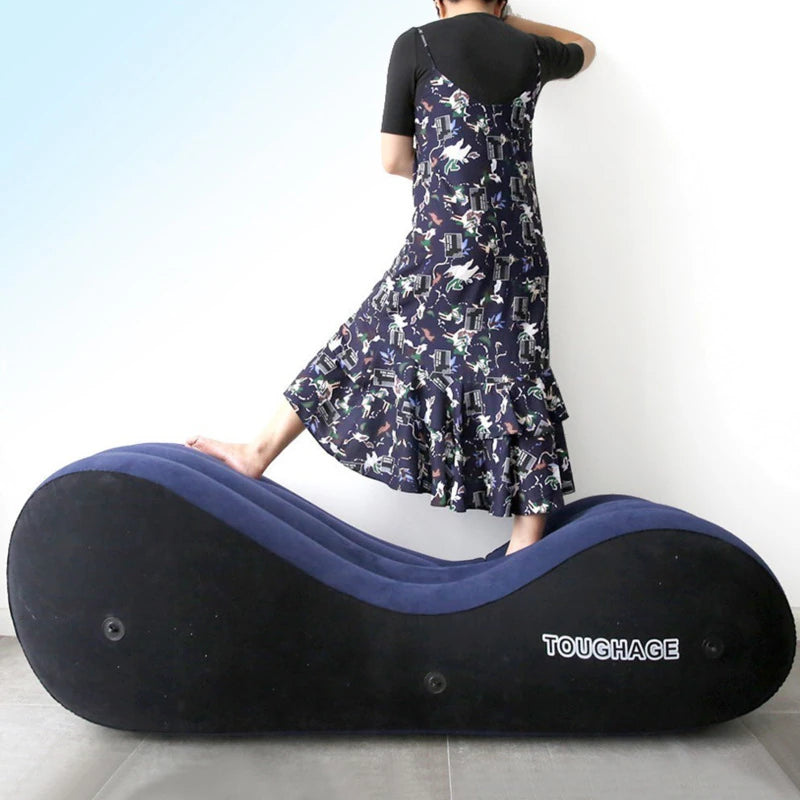 Inflatable Sex Pillow Chair with Handcuffs