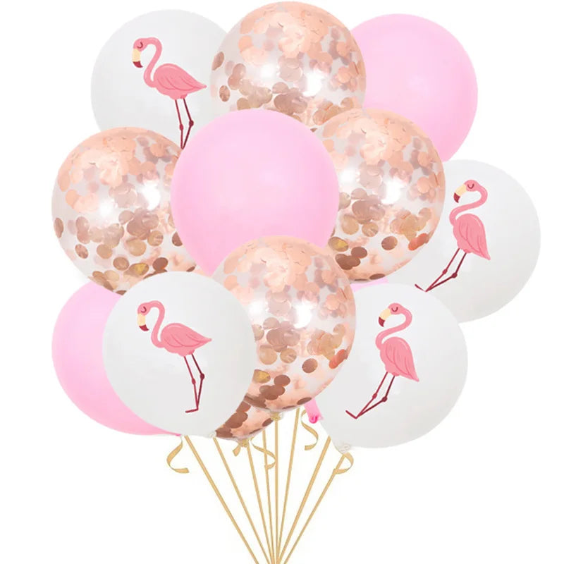 12Inch Flamingo Pineapple Confetti Turtle Leaf Balloon Latex Birthday Decorations Balloons Wedding Babyshower Party Supplies