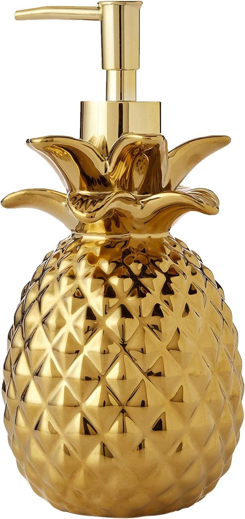 by  Gilded Pineapple Soap Dispenser, Gold
