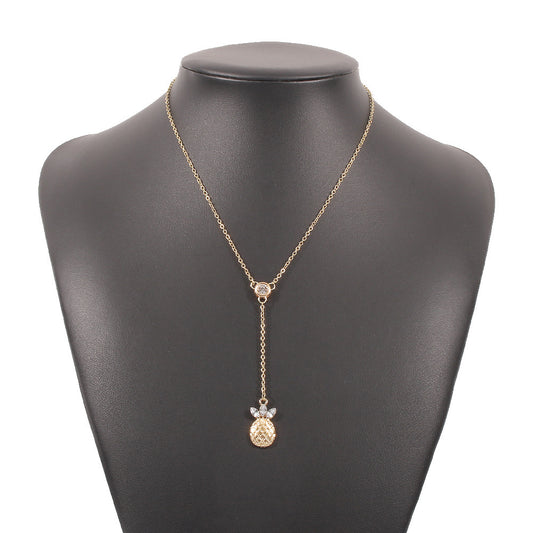 Y-Shaped Pineapple Necklace