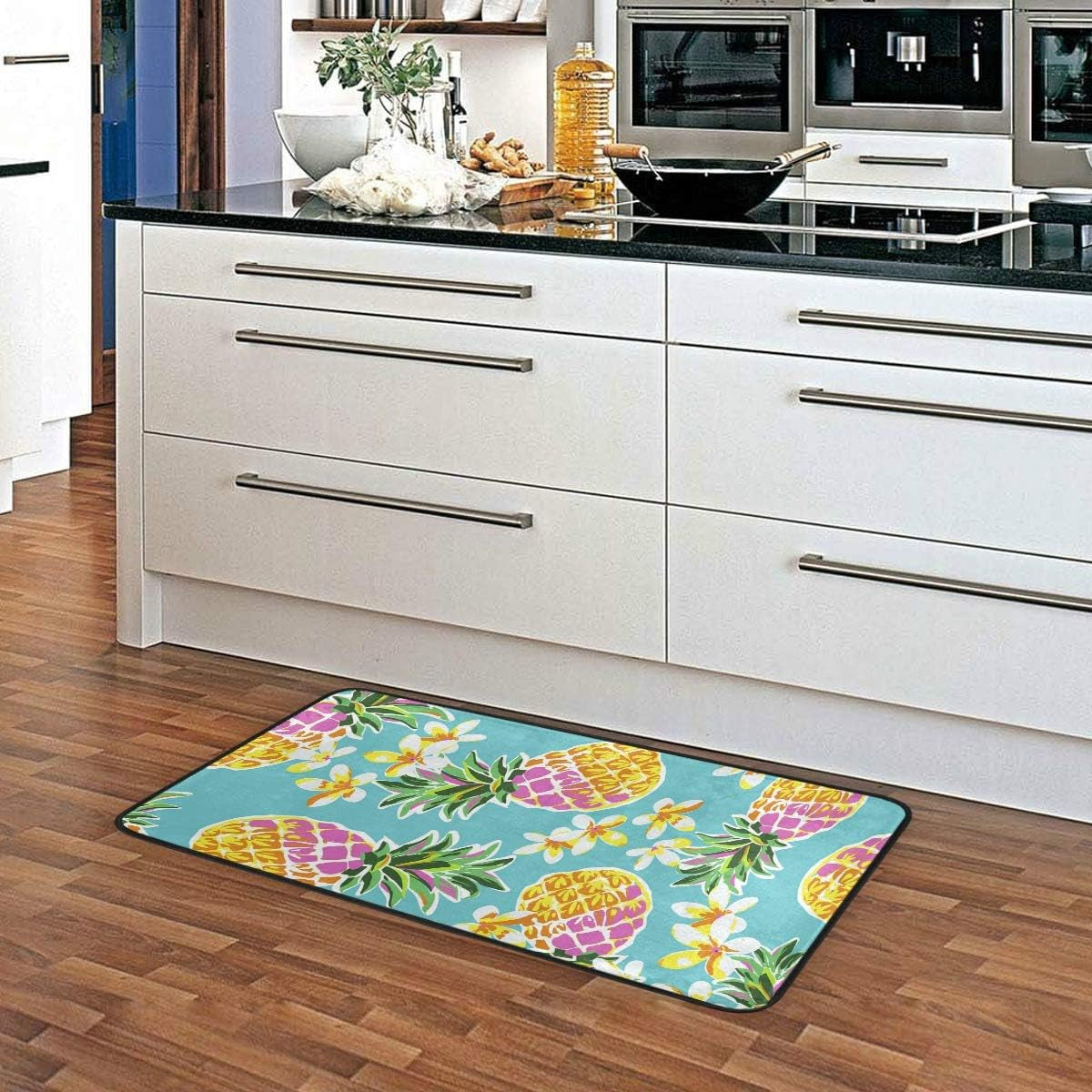Doormat Area Rug Mat Colorful Pineapple for Bedroom Front Door Kitchen Indoors Home Decors