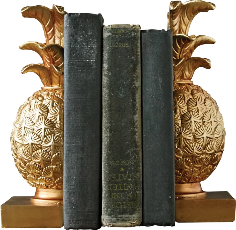 Gustave Decorative Pineapple Resin Bookends