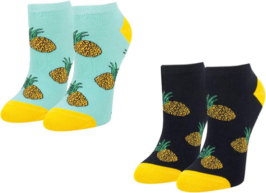 2-Pack Women's Pineapple Low Cut Socks