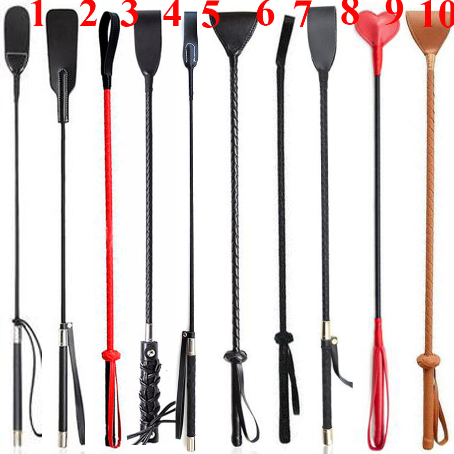 Luxury Leather Spanking Paddle, Riding Crop, Sex Whip, Flogger, Spanker