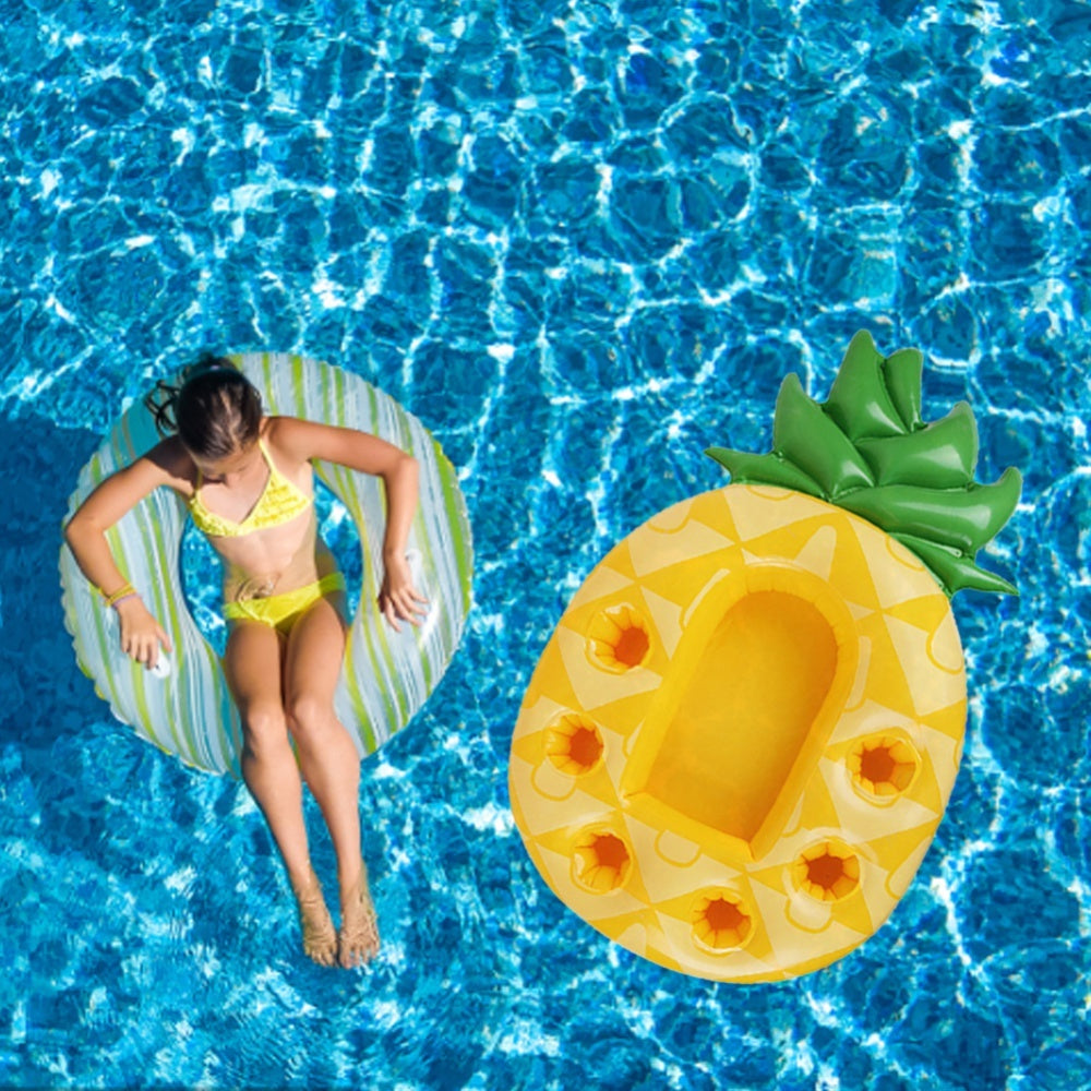 Inflatable Pineapple Drink Holder Swimming Pool Float