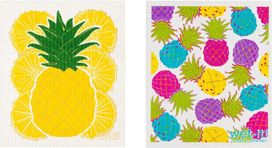 Swedish Dishcloth Set (Pineapple and Colorful Pineapples)
