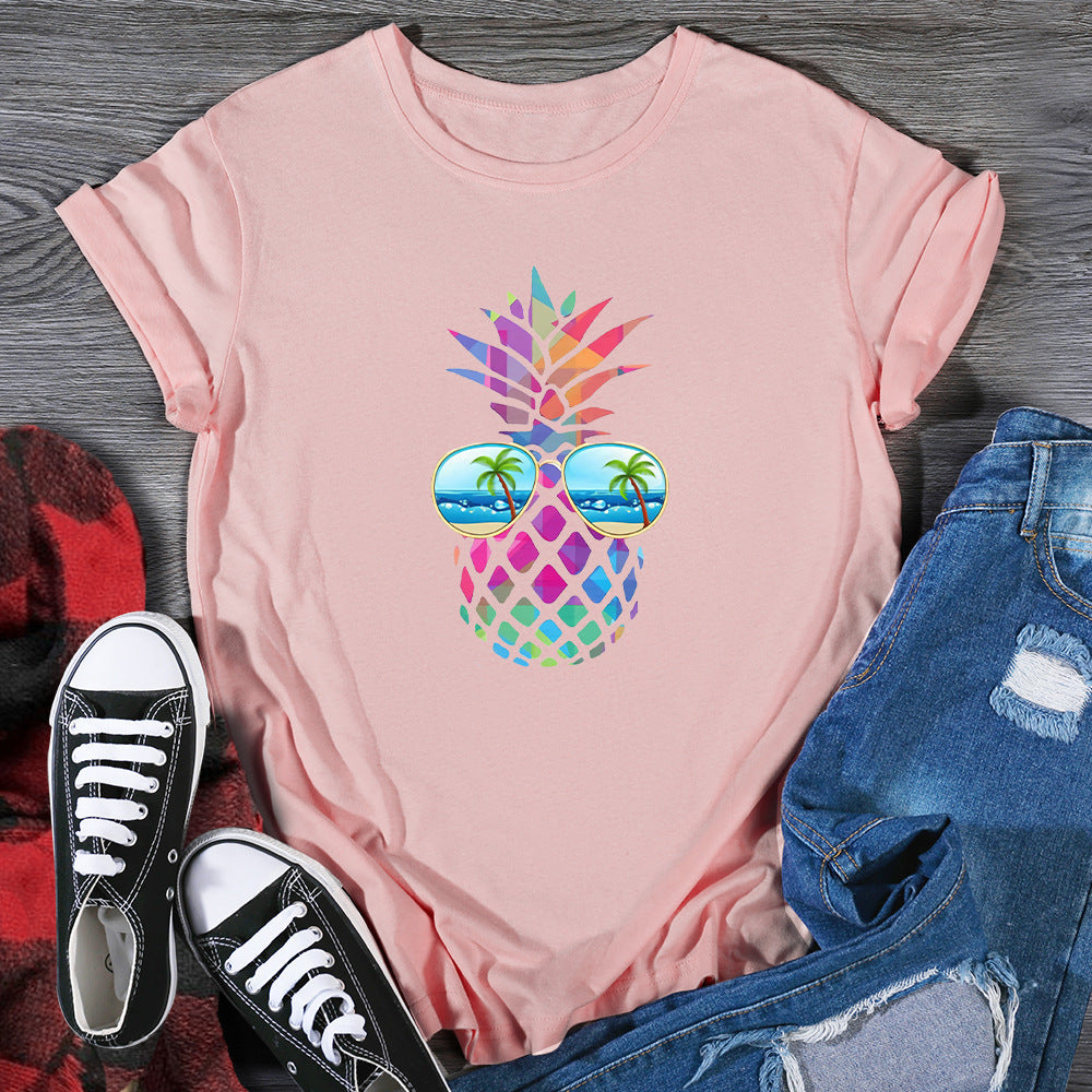 Women’s Colorful Pineapple T-Shirt