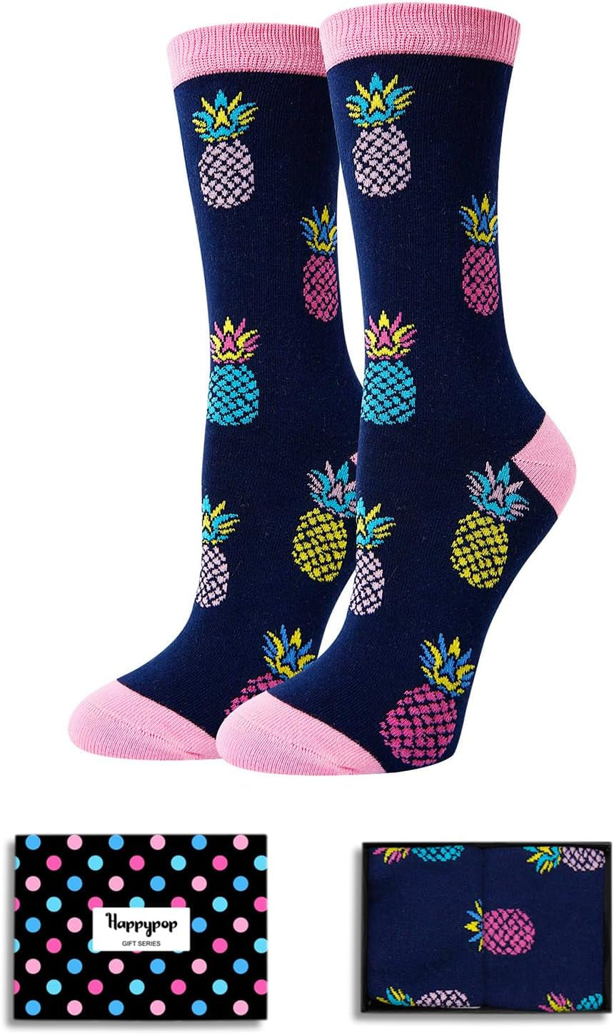 Women's Pineapple Socks (Black)
