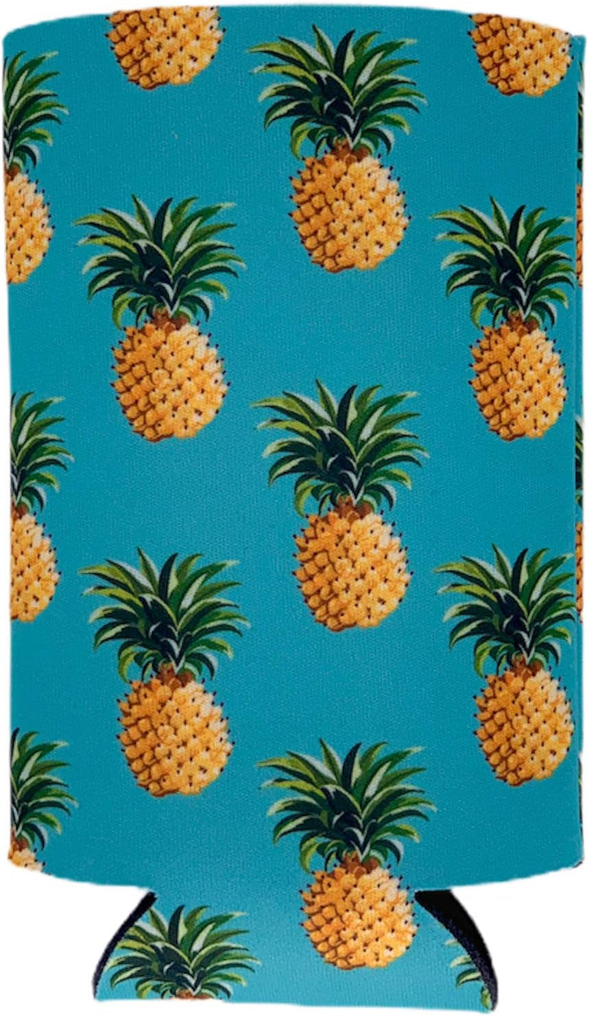 Pineapple Pattern 16 Oz. Can Coolie (1)