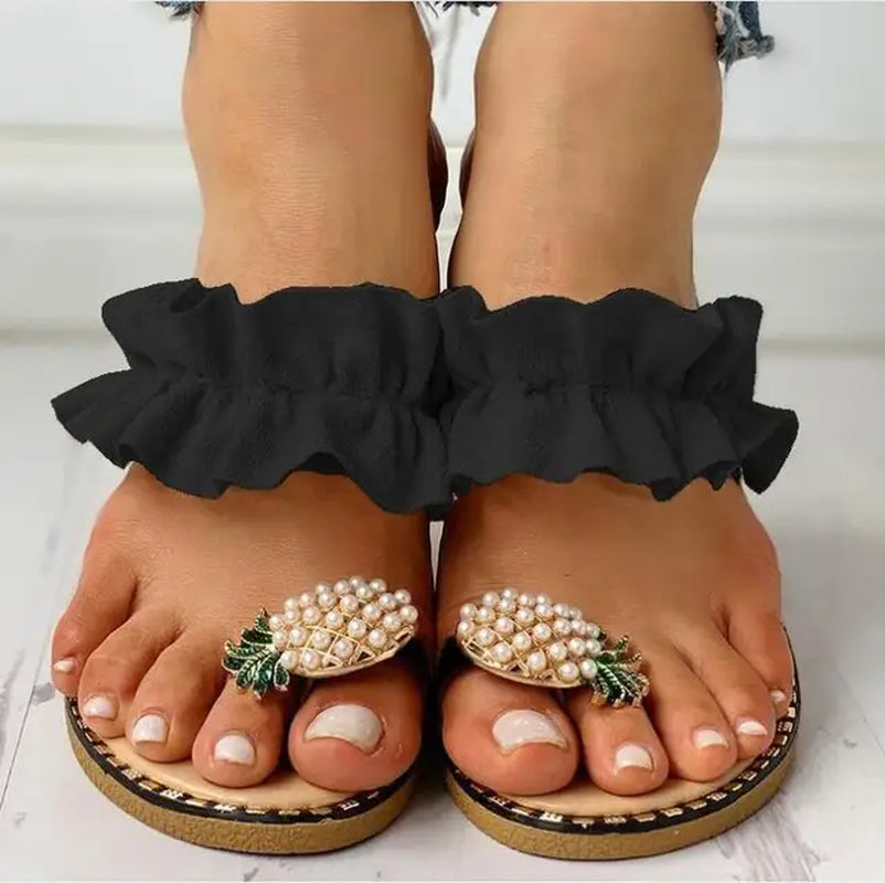 Women's Flat Bottom Anti-Slip Pineapple Sandals (8 Colors)