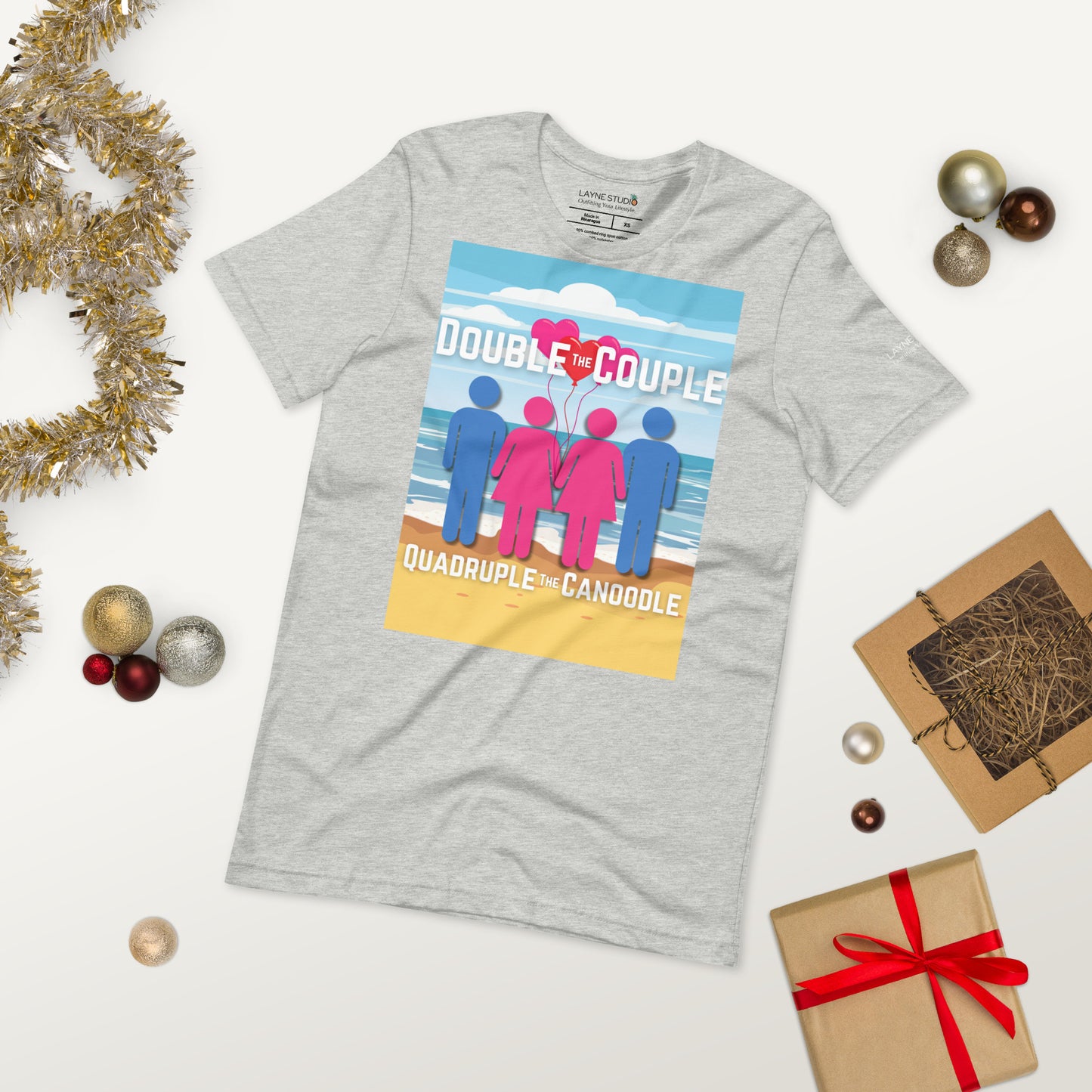 "Double The Couple, Quadruple the Canoodle" Women's Graphic Tee