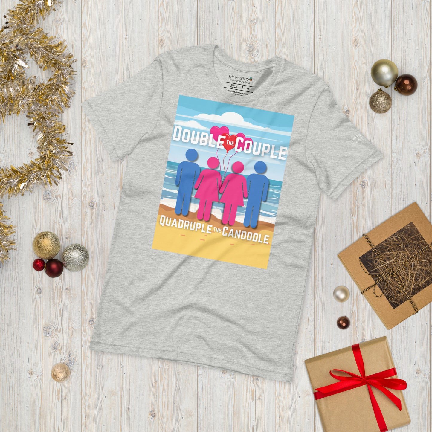 "Double The Couple, Quadruple the Canoodle" Women's Graphic Tee