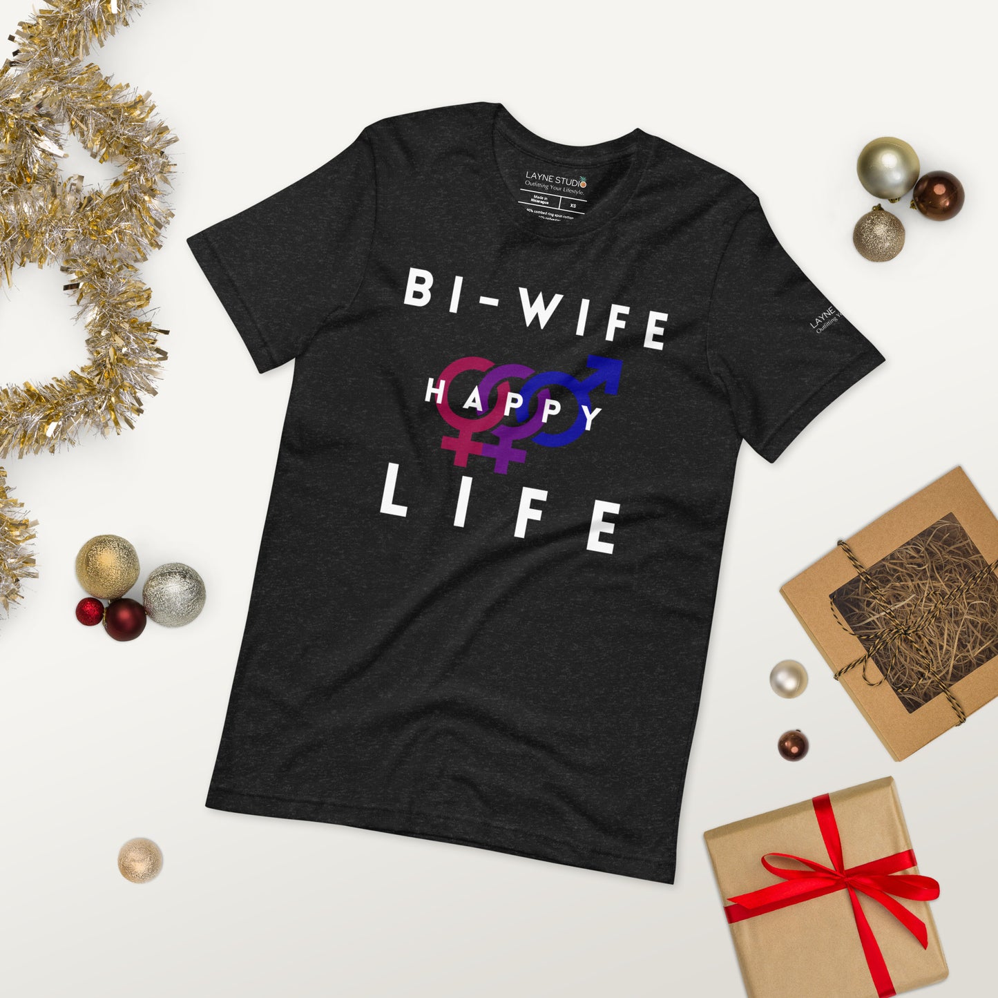 “Bi-Wife, Happy Life” Women's Graphic Tee