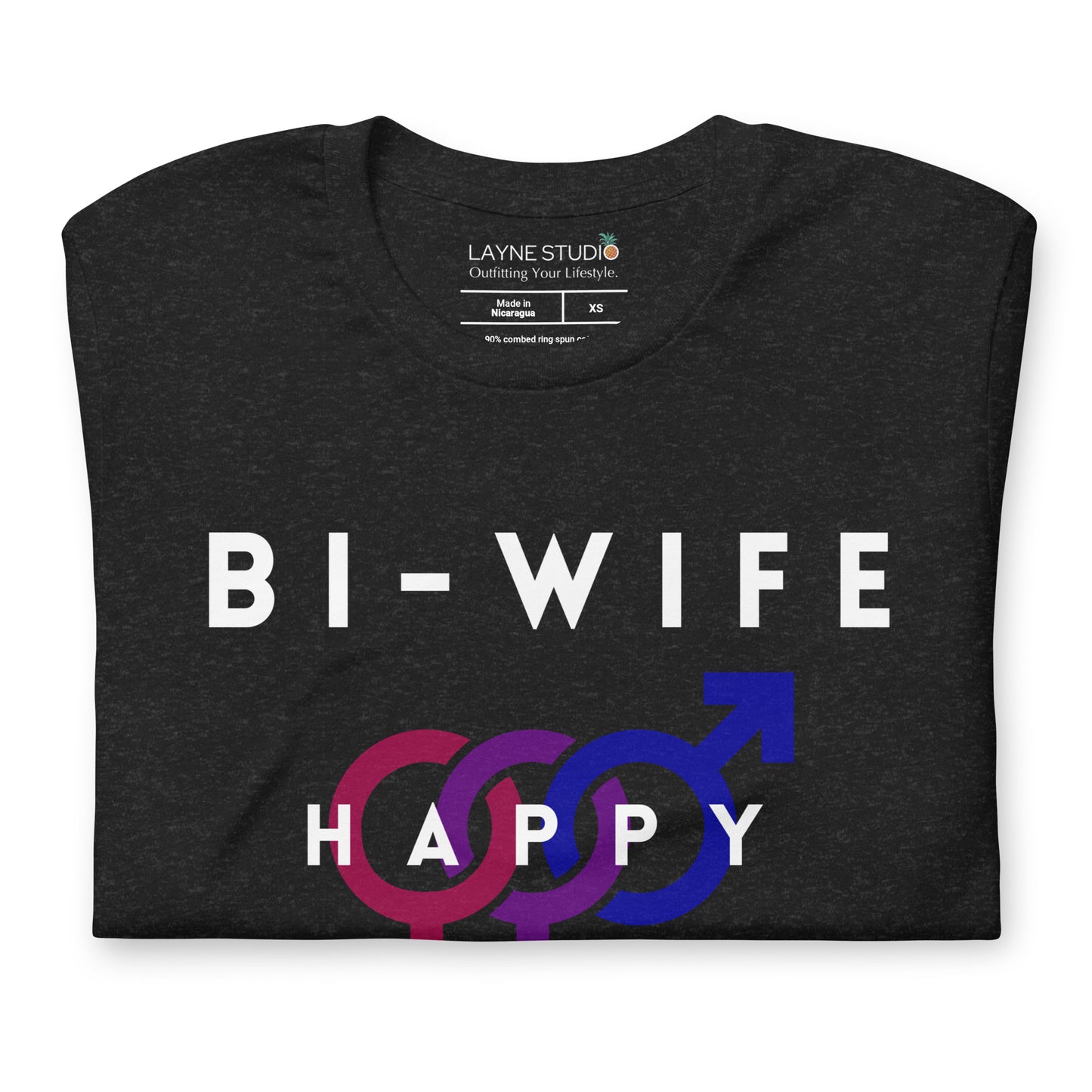 “Bi-Wife, Happy Life” Women's Graphic Tee