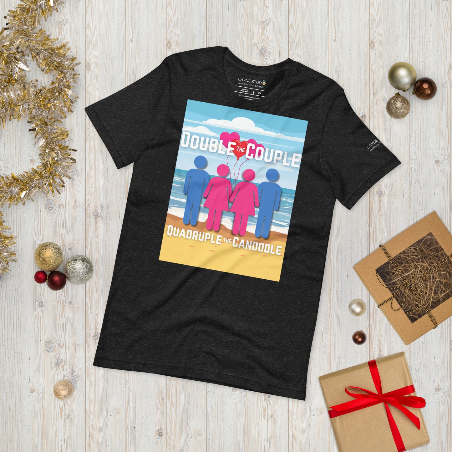 "Double The Couple, Quadruple the Canoodle" Women's Graphic Tee