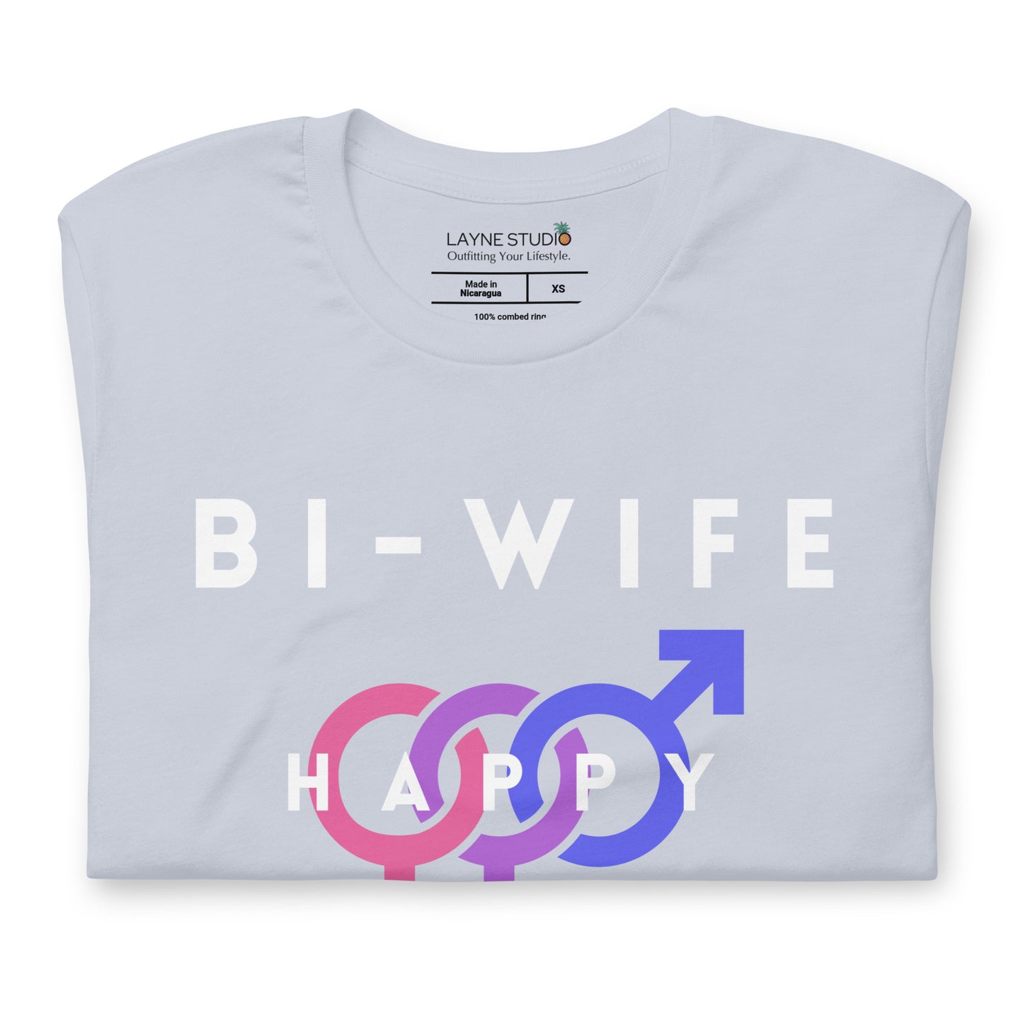 “Bi-Wife, Happy Life” Women's Graphic Tee