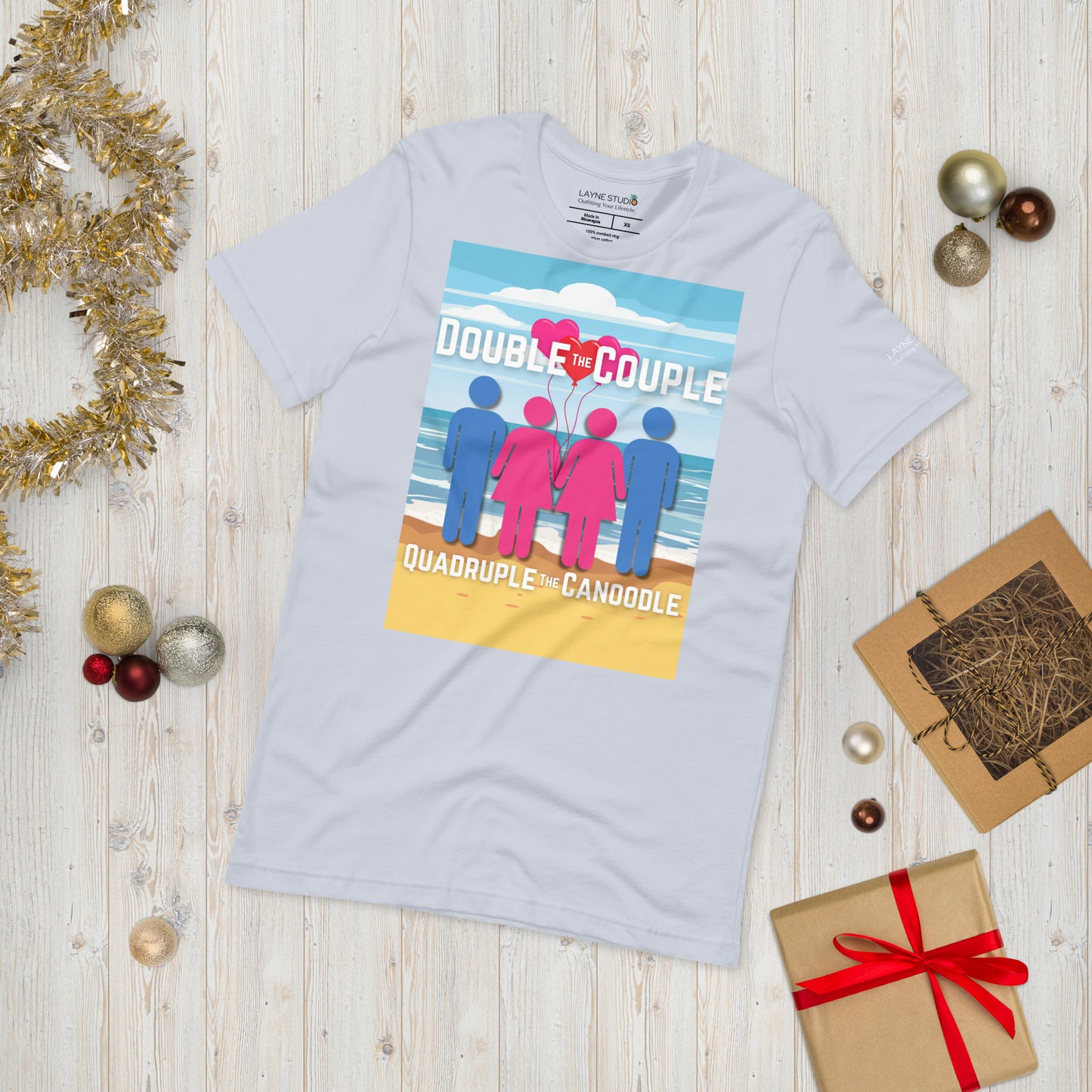 "Double The Couple, Quadruple the Canoodle" Women's Graphic Tee