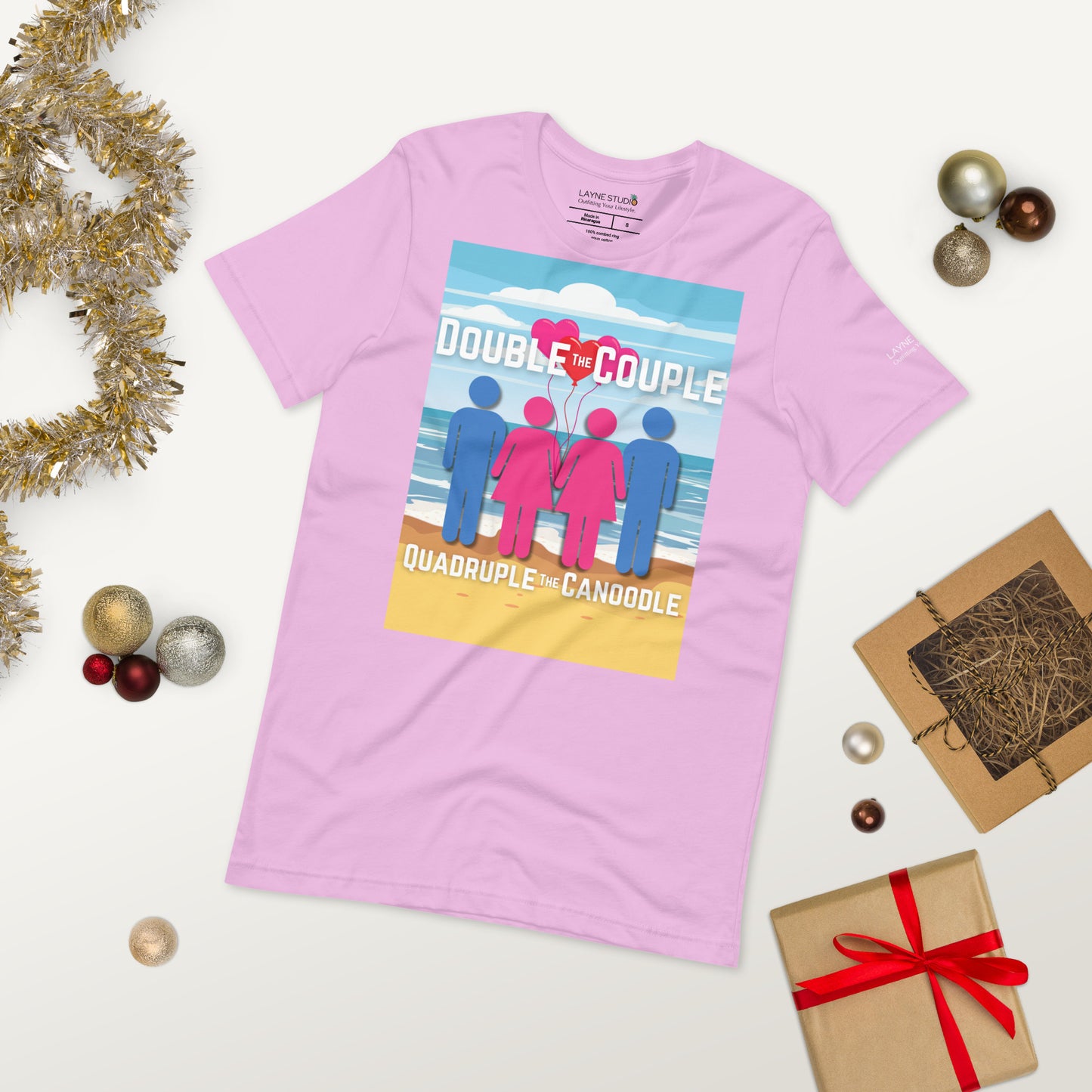 "Double The Couple, Quadruple the Canoodle" Women's Graphic Tee