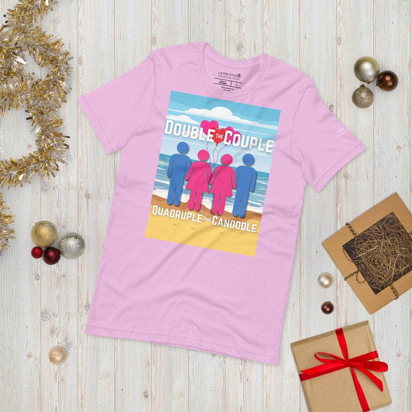 "Double The Couple, Quadruple the Canoodle" Women's Graphic Tee