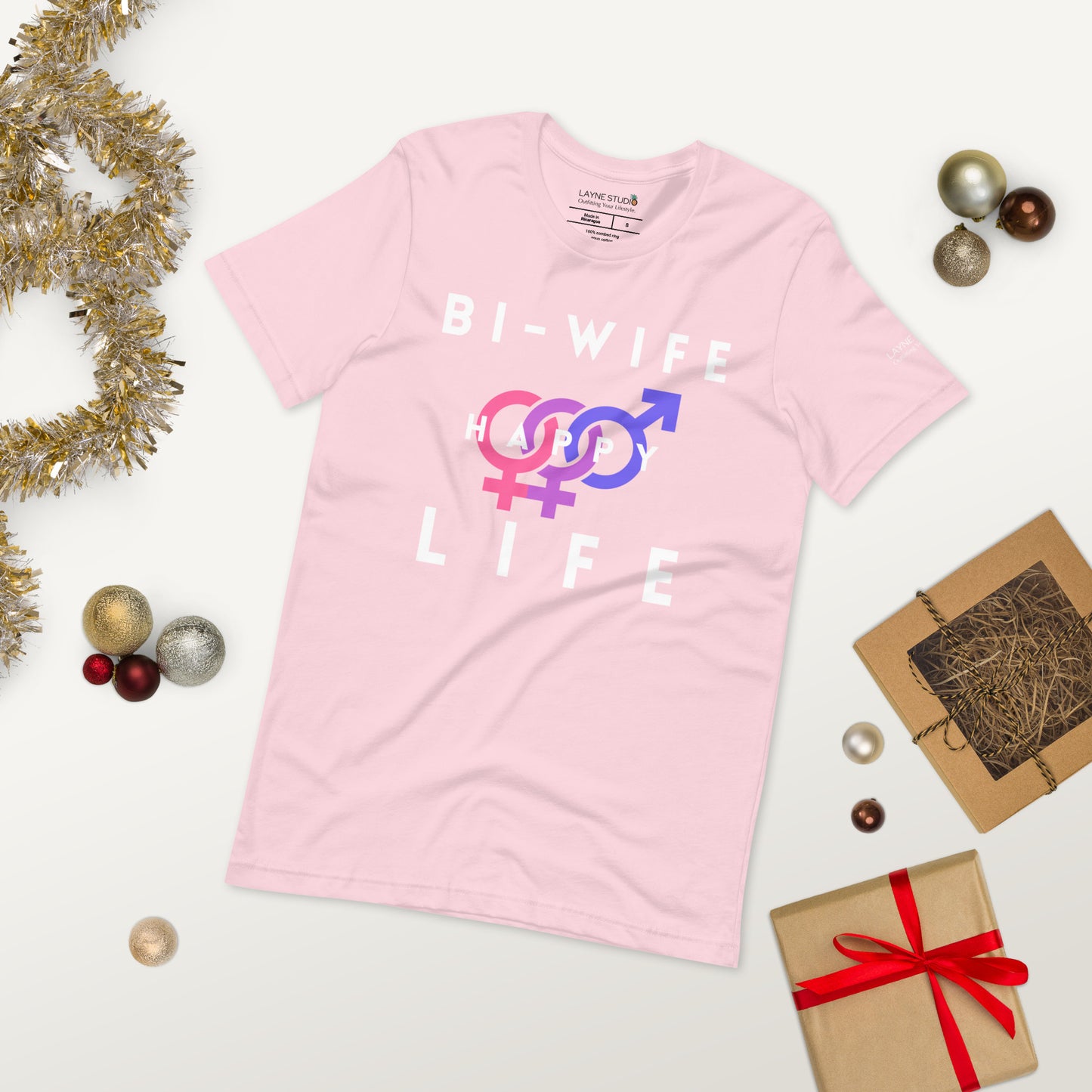 “Bi-Wife, Happy Life” Women's Graphic Tee