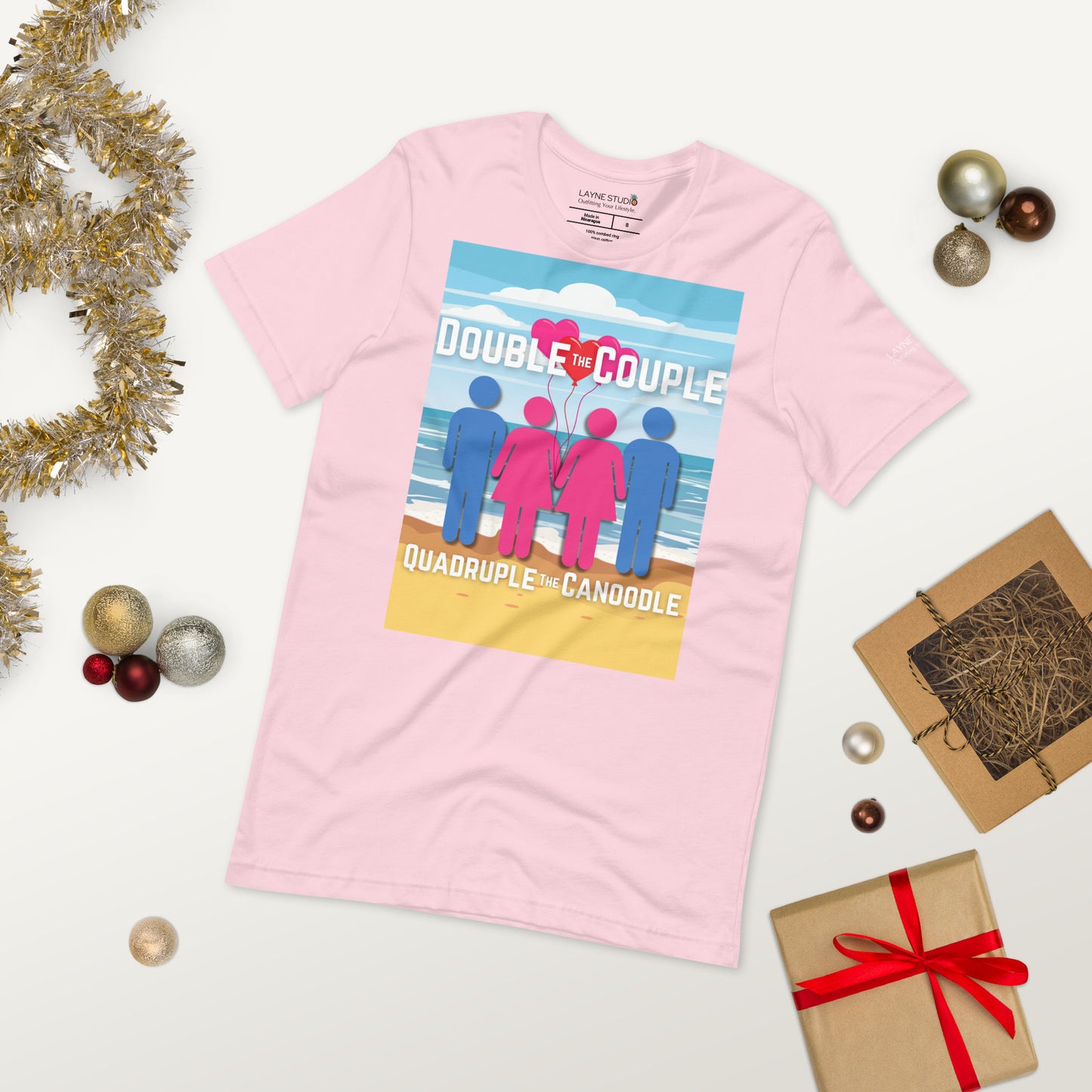 "Double The Couple, Quadruple the Canoodle" Women's Graphic Tee